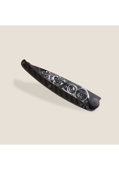 Deejo Kamp 37g, Carbon Fiber / Watch Movement Siyah