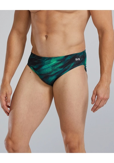Tyr Durafast Elite Erkek Brief Mayo - Soren Siyah - Yeşil