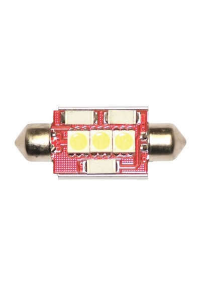 Sofit Ampul Led Beyaz 12V 3 Led 39Mm Can Bus 2 Adet