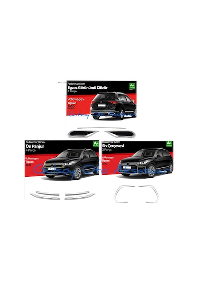 Volkswagen Tiguan Full Krom Paket Set. 2021- Yeni Tiguan Krom Set
