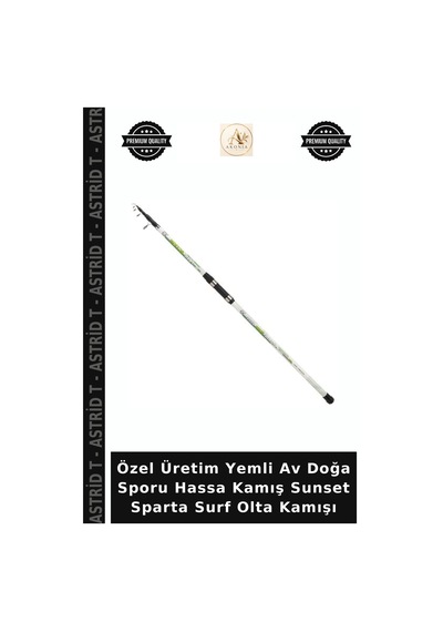 Özel Üretim Yemli Av Doğa Sporu Hassa Kamış Sunset Sparta Surf Olta Kamışı 420cm
