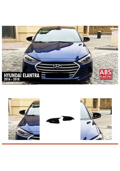 Hyundai Elantra / 2016-2018 Sinyalsiz Uyumu Batman Yarasa Ayna Kapağı