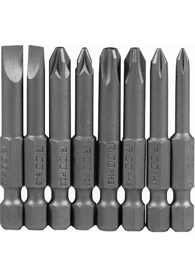 Rico 005-kk1130 Yıldız Düz Bits Uç Seti Ph+pz+sl 8 Parça