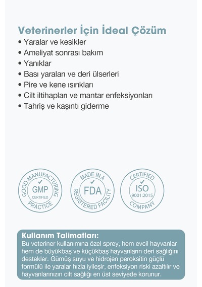 Mixtura Pharma Silver Drop Nano-gümüş Dezenfektan Damla Sprey Kedi Ve Köpek Temizleme Spreyi