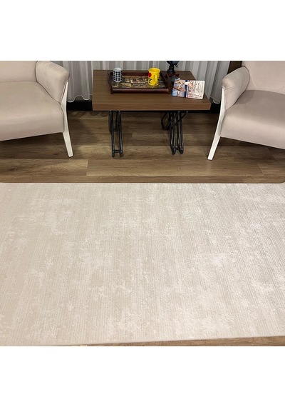 Hoom Rugs Aria 1124 Krem Pamuk Tabanlı Modern Halı Krem