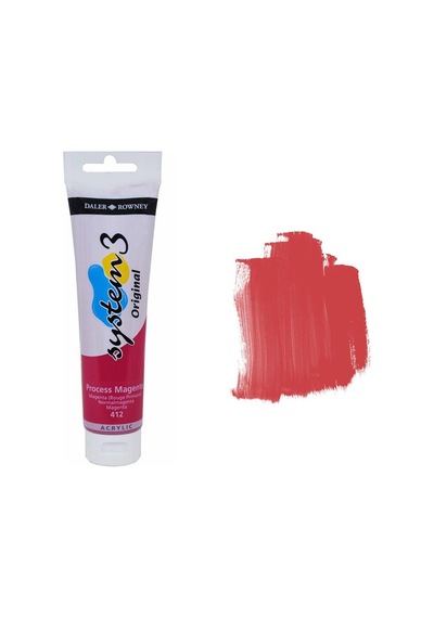 Daler Rowney System 3 Akrilik Boya 150Ml 412 Process Magenta