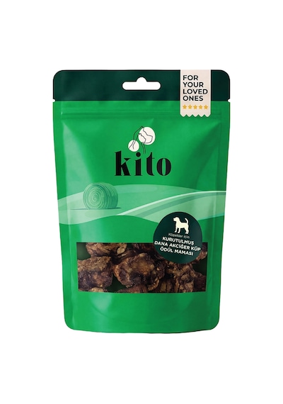 Kito Dana Akciğer Küp Atıştırmalık Doğal Glutensiz Organik Köpek Ödül Maması 100 G