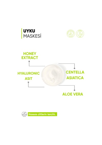 Mia Klinika Pantenol Bal Ve Cicalı Pürüzsüzleştirici Işıltı Veren Nemlendirici Yüz Maskesi 50 ML