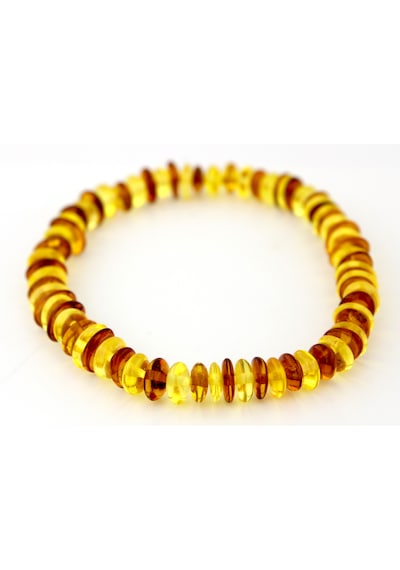 Kehribar Bileklik Amorf Tasarım Ambergold Blk23-87 Çok Renkli