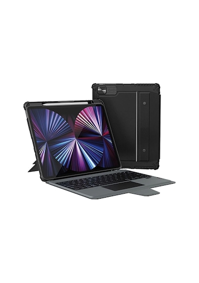 Nillkin Nlk-0336 Bumper Combo Klavyeli Kılıf Apple Uyumlu iPad Pro 12.9 İnç 2020/2021/2022