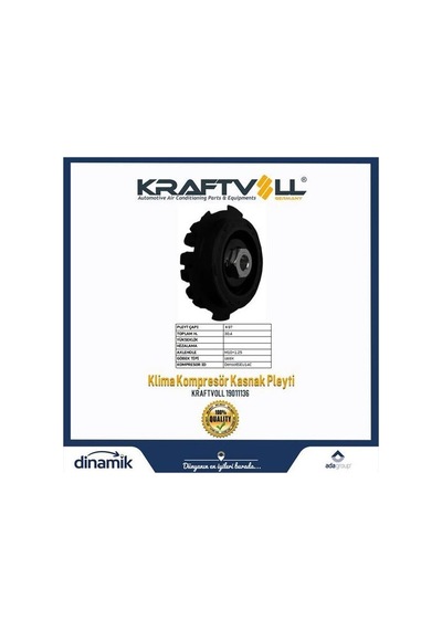 Kraftvoll 19011136 Klima Kompresör Göbeği Opel Astra H Crafter 64506805025 Diğer