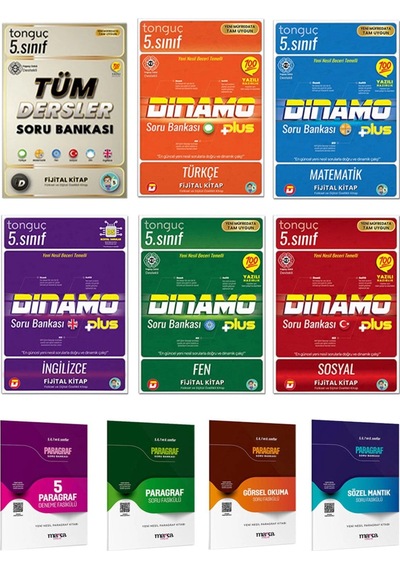 Tonguç 5.sınıf Tüm Dersler Soru Bankası Fijital Kitap