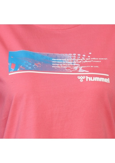 Hummel Mestan Kadın Pembe Bisiklet Yaka Tişört 911330-4318 Pembe