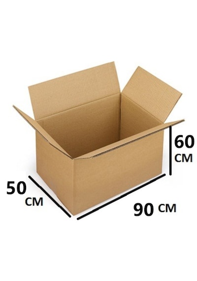 90x50x60 Ksssk 140gr Çift Oluklu Jumbo Boy Koli-5adet 90desi