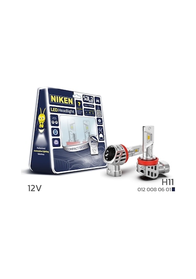 Niken H11 Led Xenon Far Ampulü Seti Niken Solo 7600lm 1 Adet