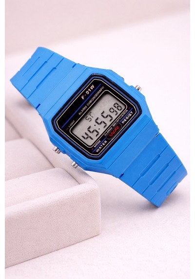 Cavrel Mavi Dijital Spor Retro Unisex Vintage Retro Saat