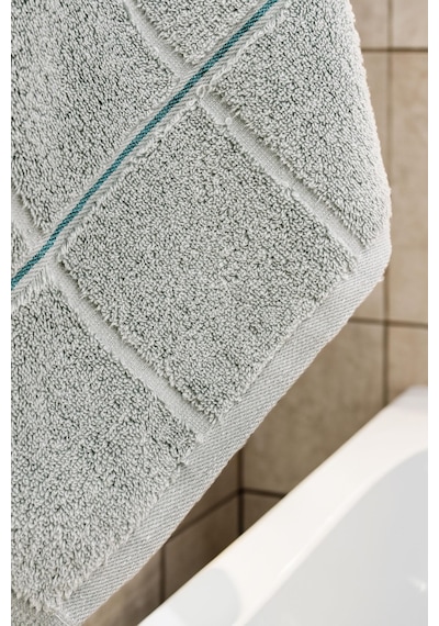 Varol Kare Micro Cotton Banyo Havlusu 90x150cm Yeşil-90x150cm Yeşil