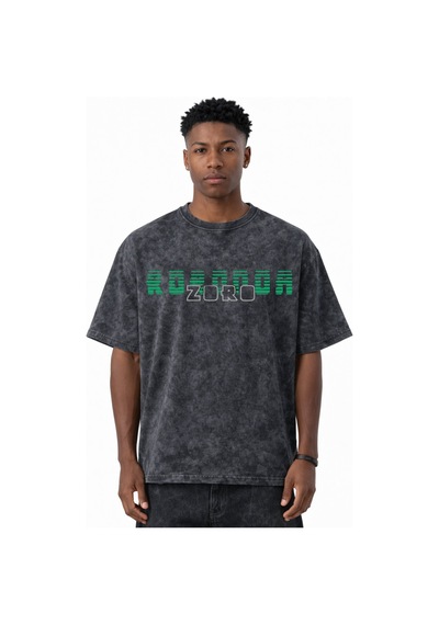 Roronoa Zoro One Piece Anime Baskılı Unisex Oversize Eskitme Yıka Siyah
