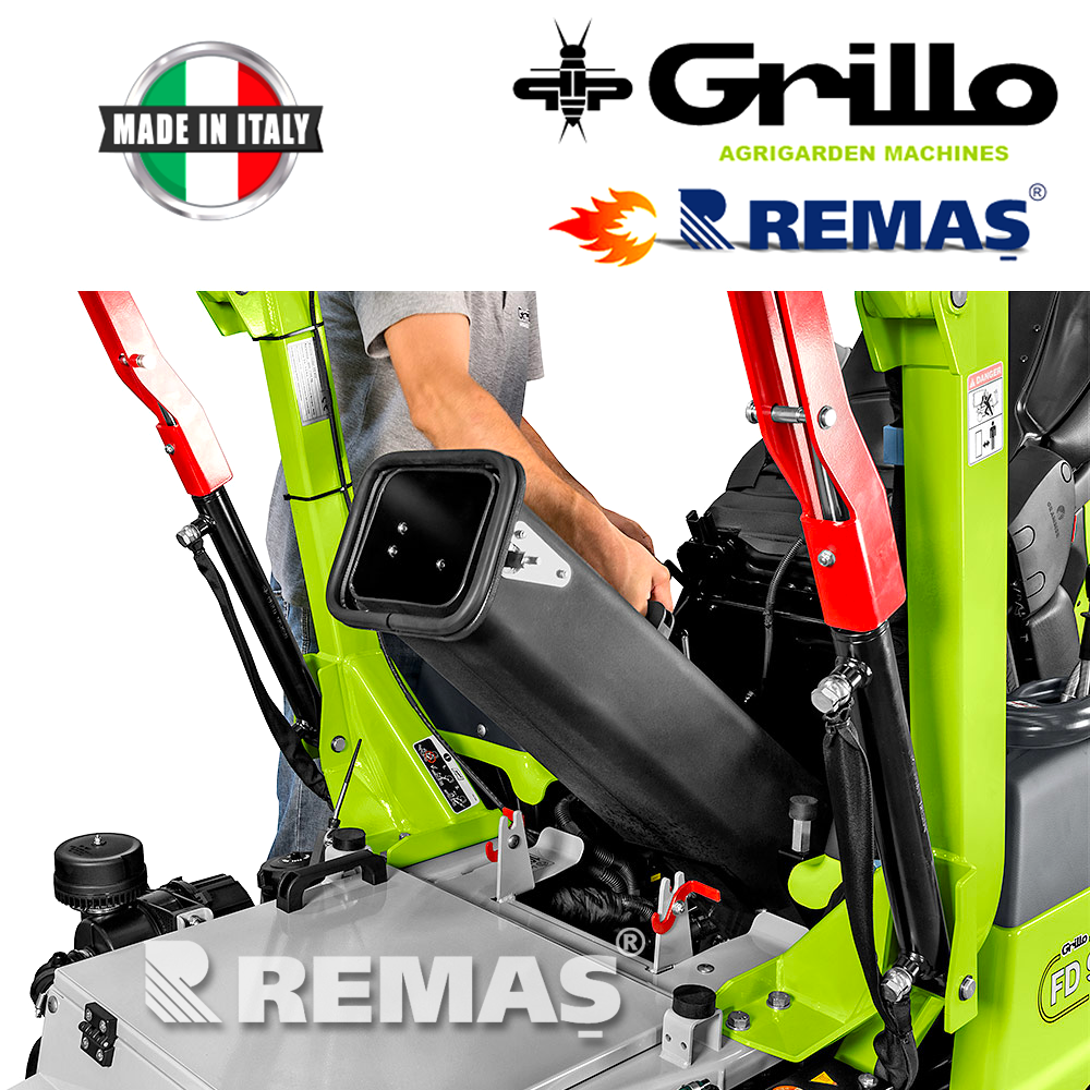 Grillo Fd900 Oturaklı 25 Hp Dize 4 X4 L Çim Biçme Makinesi Çim Traktörü
