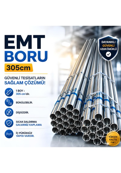 Emt Boru 305cm 3/4" İnç