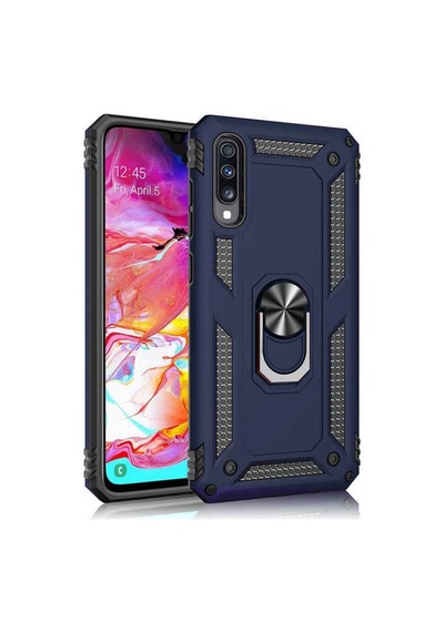 Huawei P Smart Pro 2019 Kılıf Tank Zırh Yüzüklü Mıknatıslı Standlı Kapak Vega