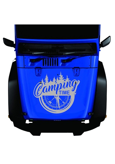 Kamp Sticker - 4x4 Off Road Adventure Avcı Sticker - Araba Oto Motosiklet Karavan Sticker - 02168 50 Cm