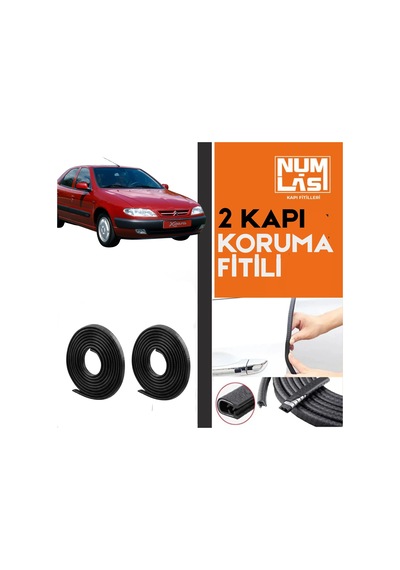 Citroen Xsara 1997-2001 İki Kapı Koruma Fitili Siyah Renk Numlas-a Kalite-nm2599
