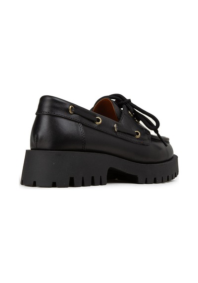 Deery Kadın Hakiki Deri Siyah Marin Loafer - 02036zsyhc02