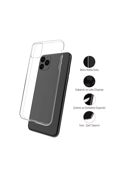Apple Uyumlu iPhone 8  Kapak Floral Kırmızı Tasarımlı Şeffaf Silikon Kılıf