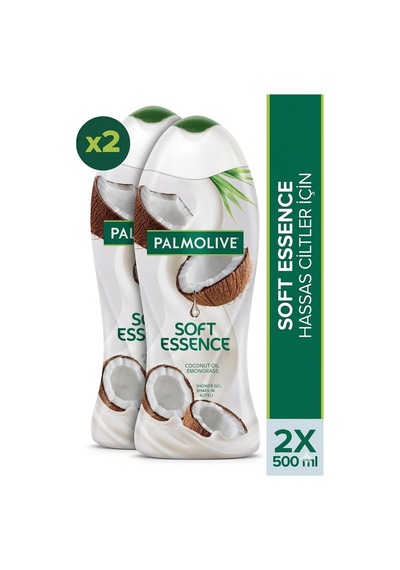 Palmolive Soft Essence Hindistan Cevizi Duş Jeli 2 x 500 ML + Seyahat Kiti