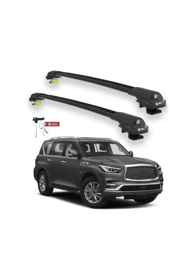 Turtle Infiniti Qx80 Z62 2014-2025 Ara Atkı Air1 Siyah