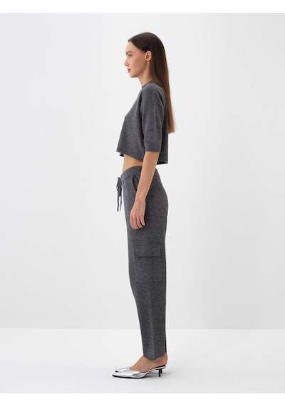 Xint Antrasit Doğal Yün Dokulu Regular Fit Pantolon 851036
