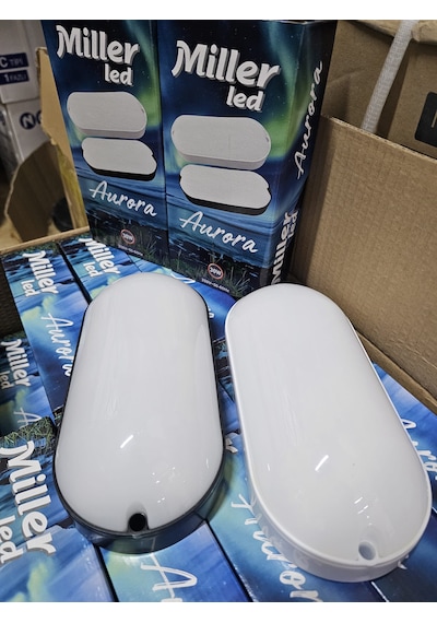 Miller Led Aurora Ledli Oval Duvar Armatürü Günışığı-3000k