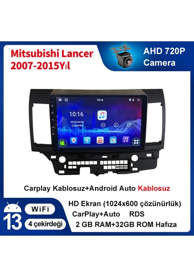 Mitsubishi Lancer 2007-2015yıl 2gb Ram 32gb Rom Carplay Multimedy