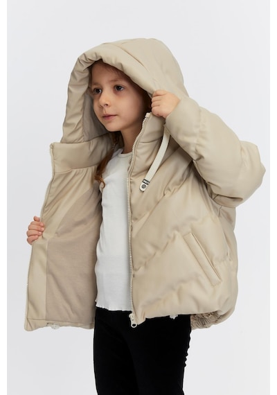 Benitto Kids Kız Çocuk Şişme Mont 51320 Bej