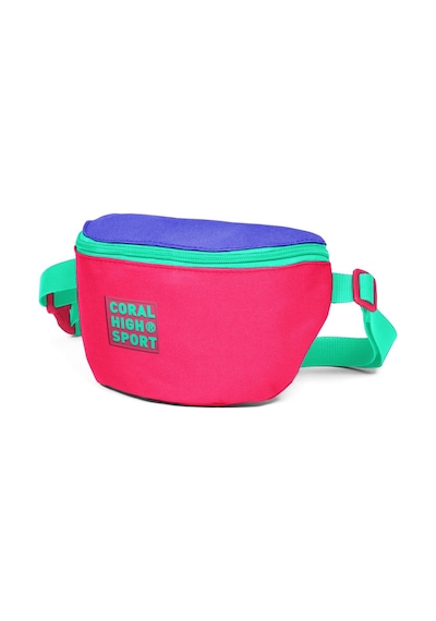Coral High Sport Neon Mercan Lavanta Bel Çantası 22618 Çok Renkli