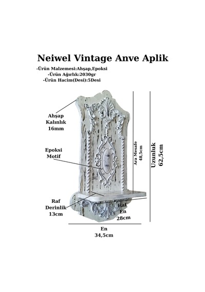 Neiwel Vintage  Anve Aplik