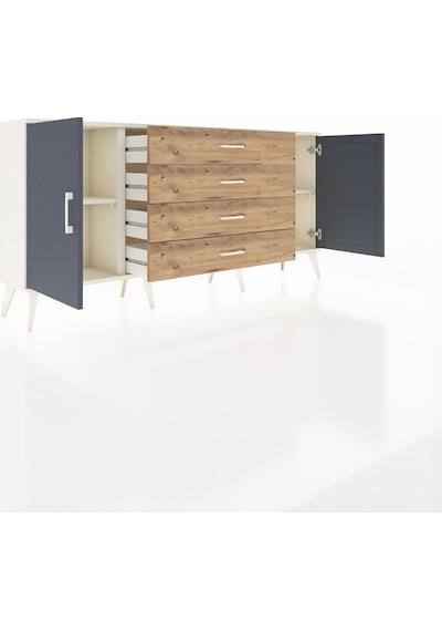 Arges Konsol 2 Raflı 4 Çekmeceli 2 Kapaklı 176x30x83 Aytaşı-antrasit/çam Antrasit/çam Arges Konsol 2 Raflı 4 Çekmeceli 2 Kapaklı 176x30x83 Aytaşı-antrasit/çam Antrasit/çam