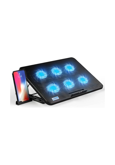 Coolcold F5 Oyuncu Notebook Soğutucu Stand 6 Fan Yükseklik Ayarlı