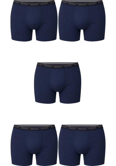 5 Li Paket Erkek Büyük Beden Rahat Kalıp Redzone Likralı Bambu Boxer İndigo