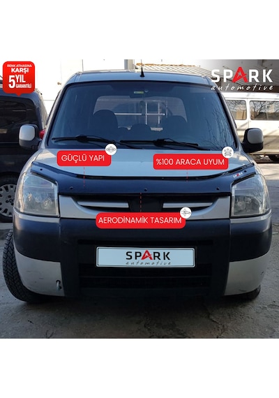 Citroen Berlingo 2004-2009 Yılı Arası Uyumlu Kaput Rüzgarlığı 3mm