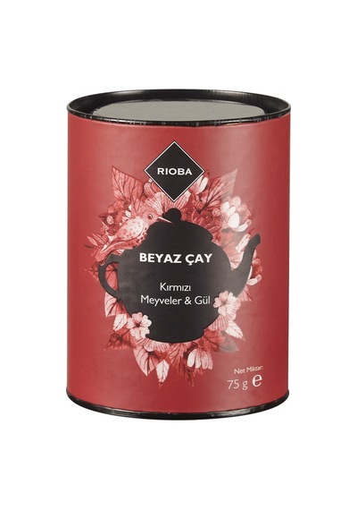 Rıoba Beyaz Çay 75 G Kırmızı Meyveler&gül - Tropik Lezzet 2'li Ekonomik Paket - 2 Adet Tarı