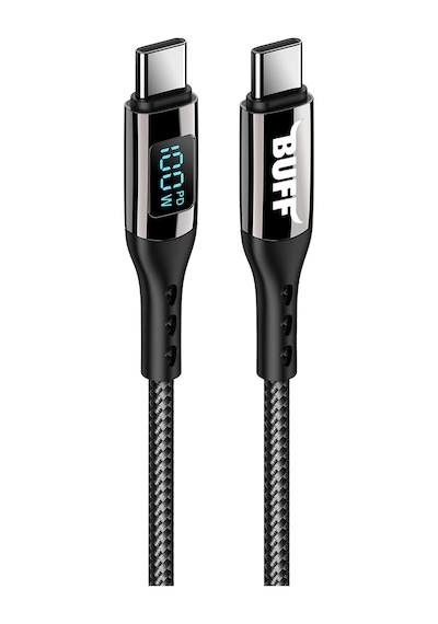 Buff Bl73 100w Type-c To Type-c 1.2m 5a Pd Dijital Ekranlı