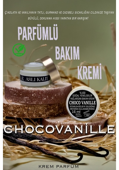 Bakım Kremi Body Parfume Chocovanille %100 Doğal Yağlardan El Yapımı Care Cream 16ml