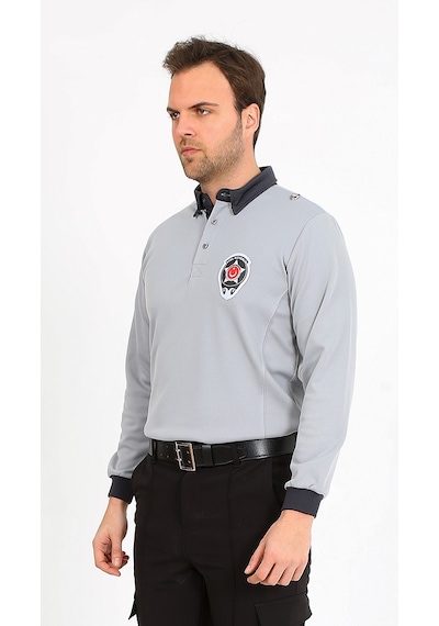 Yeni Tip Kamu Personel Özel Güvenlik Kışlık Erkek Sweatshirt İçi Şardonlu Gri