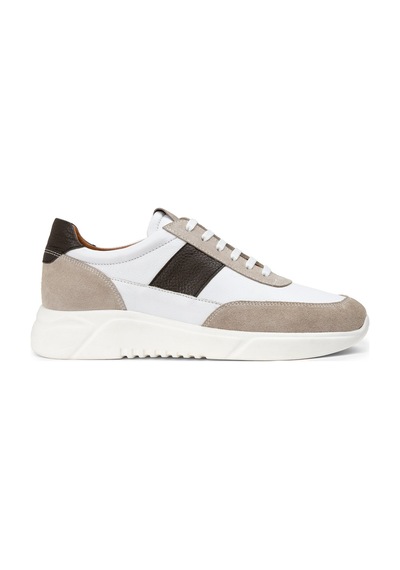 Deery Hakiki Süet Bej Erkek Sneaker Ayakkabı - 01963Mbeje01 Bej