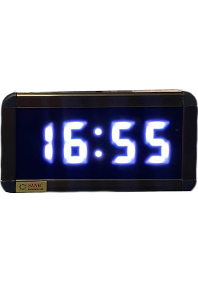 Dijital Led Duvar Ve Masa Saati - Beyaz Kasa Ölçüleri: 7x17 Cm