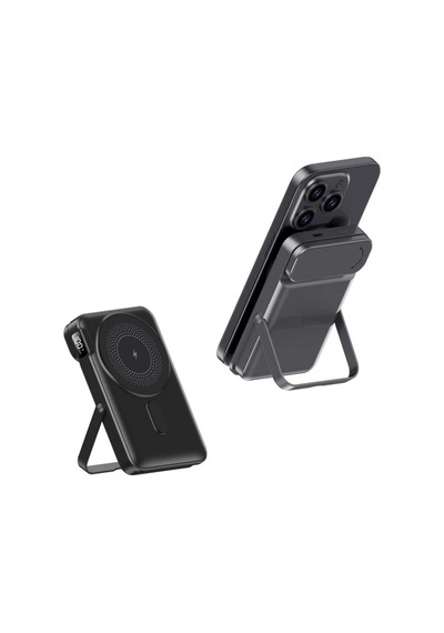 Kablosuz Şarj Cihazı 20pd 15w Hızlı Şarj Ultra İnce Powerbank 10000mah Akıllı Saatleri Ve Cep Telefonlarını Destekler Siyah