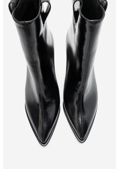 Luvishoes Luvi Shoes Aja Siyah Kadın Kalın Topuklu Çizme Olabilen Bot Siyah