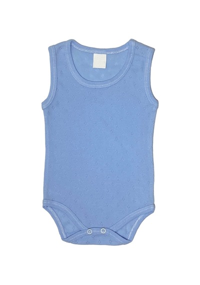 Babysena Kolsuz Mavi Erkek Bebek Body Mavi